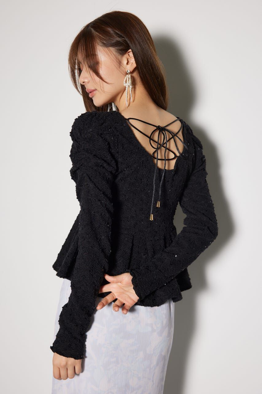 rienda「カットレースペプラムトップス」|Tシャツ・カットソー|