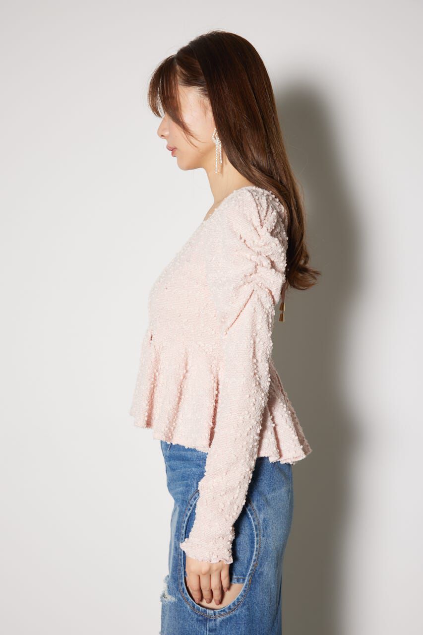 rienda「カットレースペプラムトップス」|Tシャツ・カットソー|