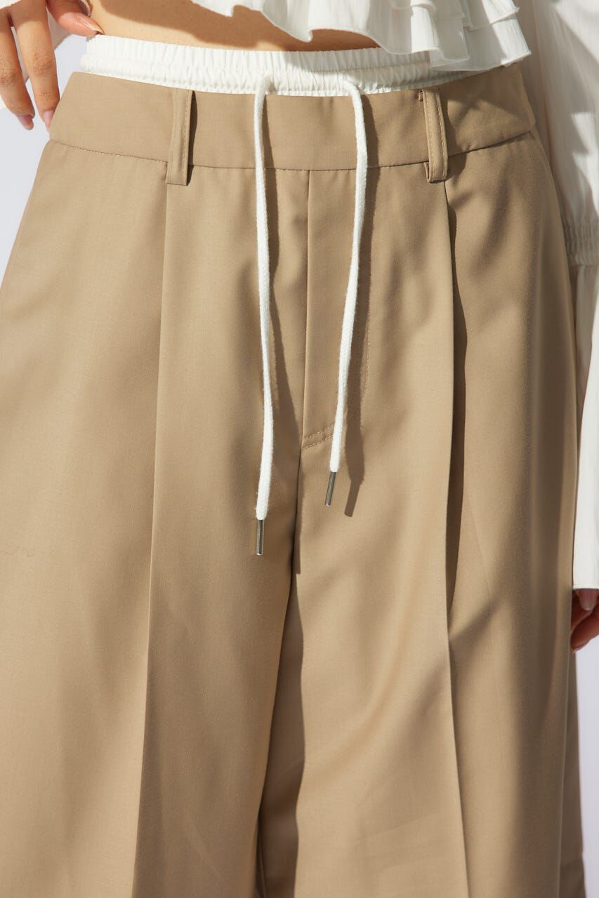 rienda「レイヤードパターンジャストウエストハーフパンツ」|その他|