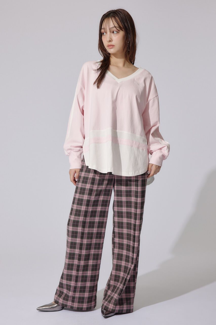 rienda「ユニフォームレディーロンT」|Tシャツ・カットソー|