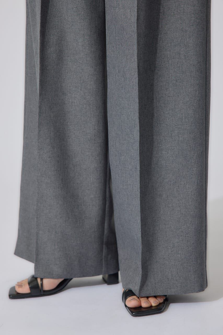 rienda「リネンライクワイドタックベルト付きパンツ」|その他|