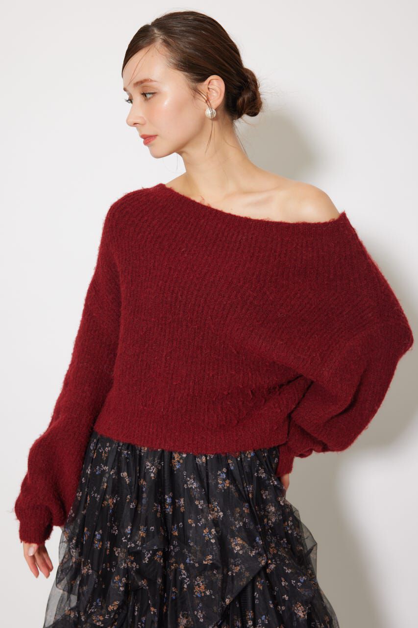 rienda「オフショルニットトップス」|ニット・セーター|