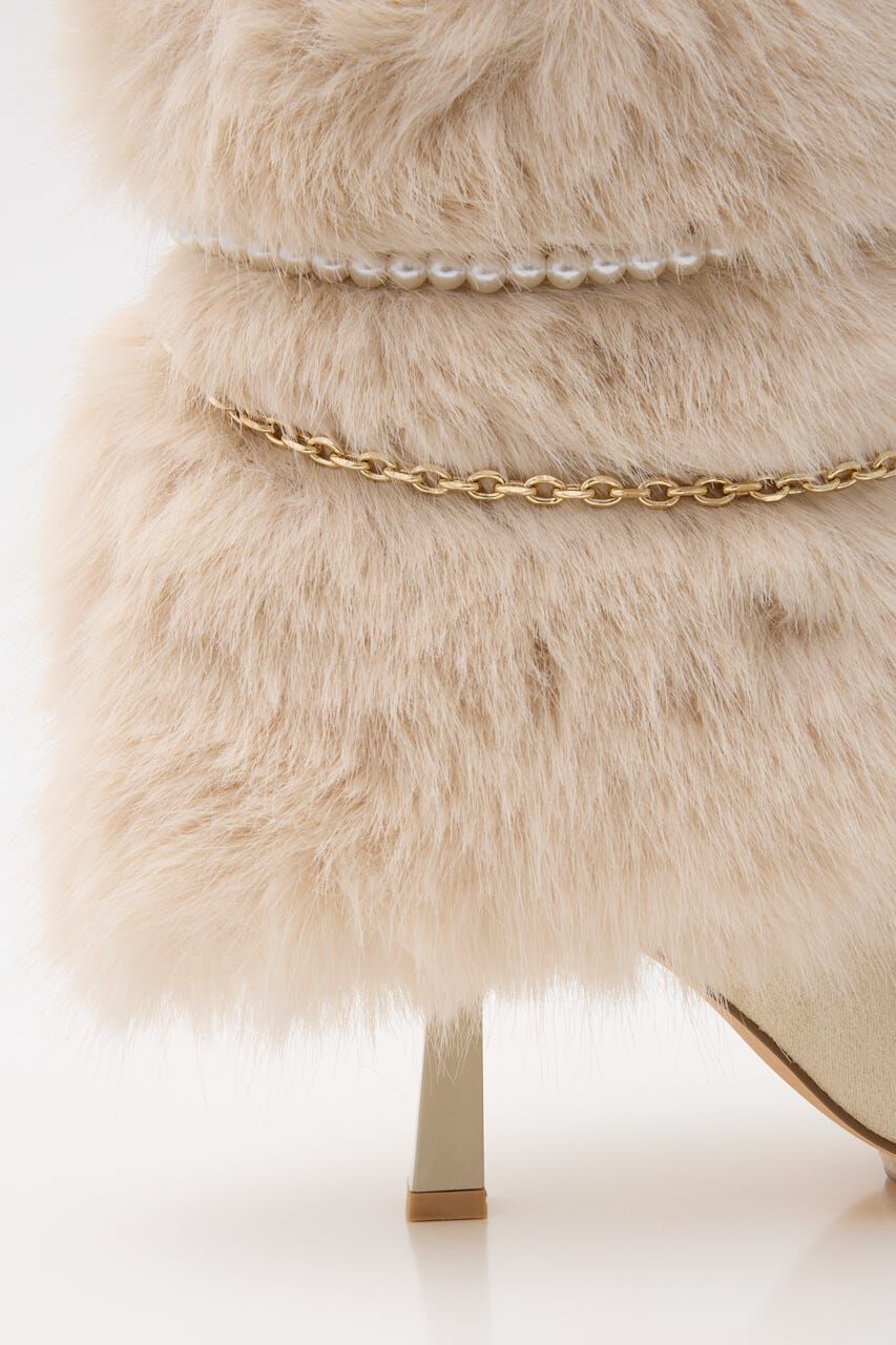 rienda「2WAYフェイクファーレースアップブーティー」|その他|