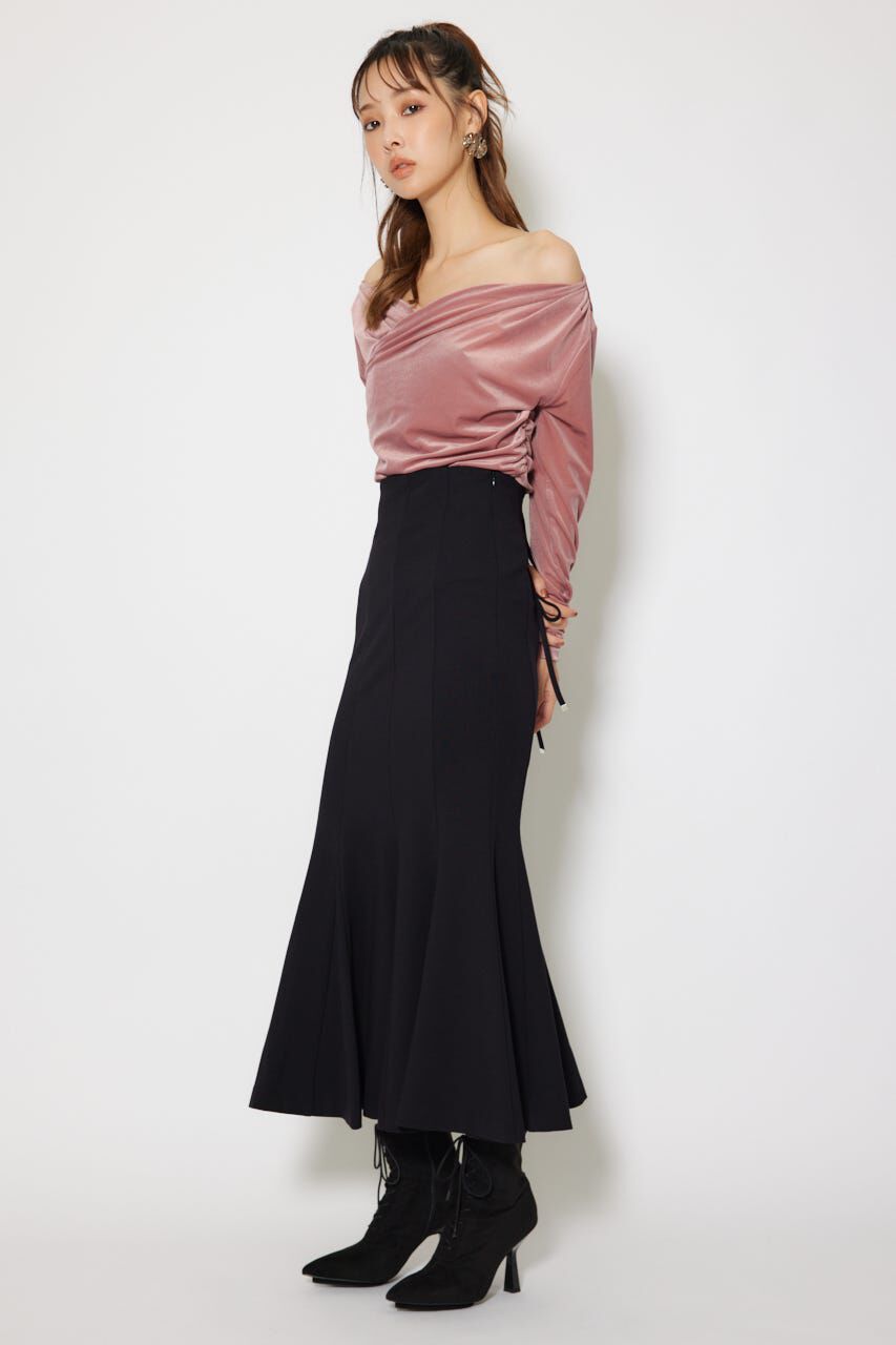 rienda「バックレースアップデザインマーメイドスカート」|スカート|