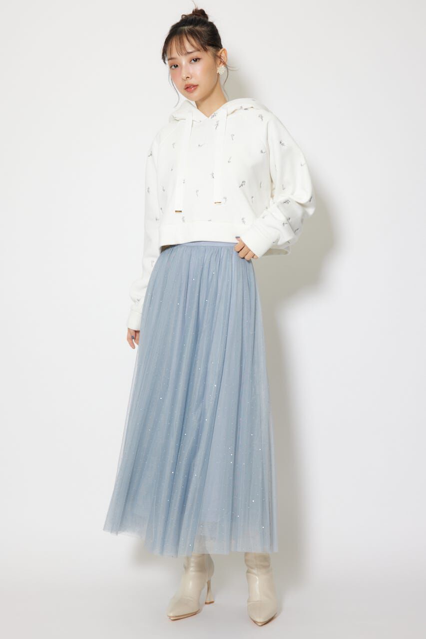 rienda「フラワー刺繍スウェットトップス」|Tシャツ・カットソー|