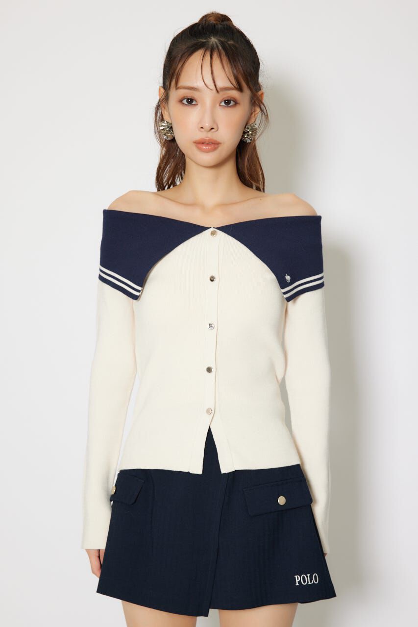 rienda「バイカラーニットトップス」|ニット・セーター|