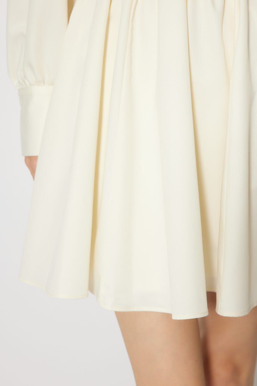 rienda「フロントZIPフリルミニシャツワンピース」|ワンピース|