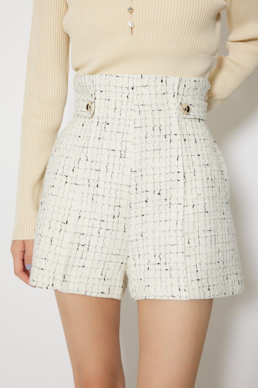 rienda「ハイウエストツイードショートパンツ」|その他|