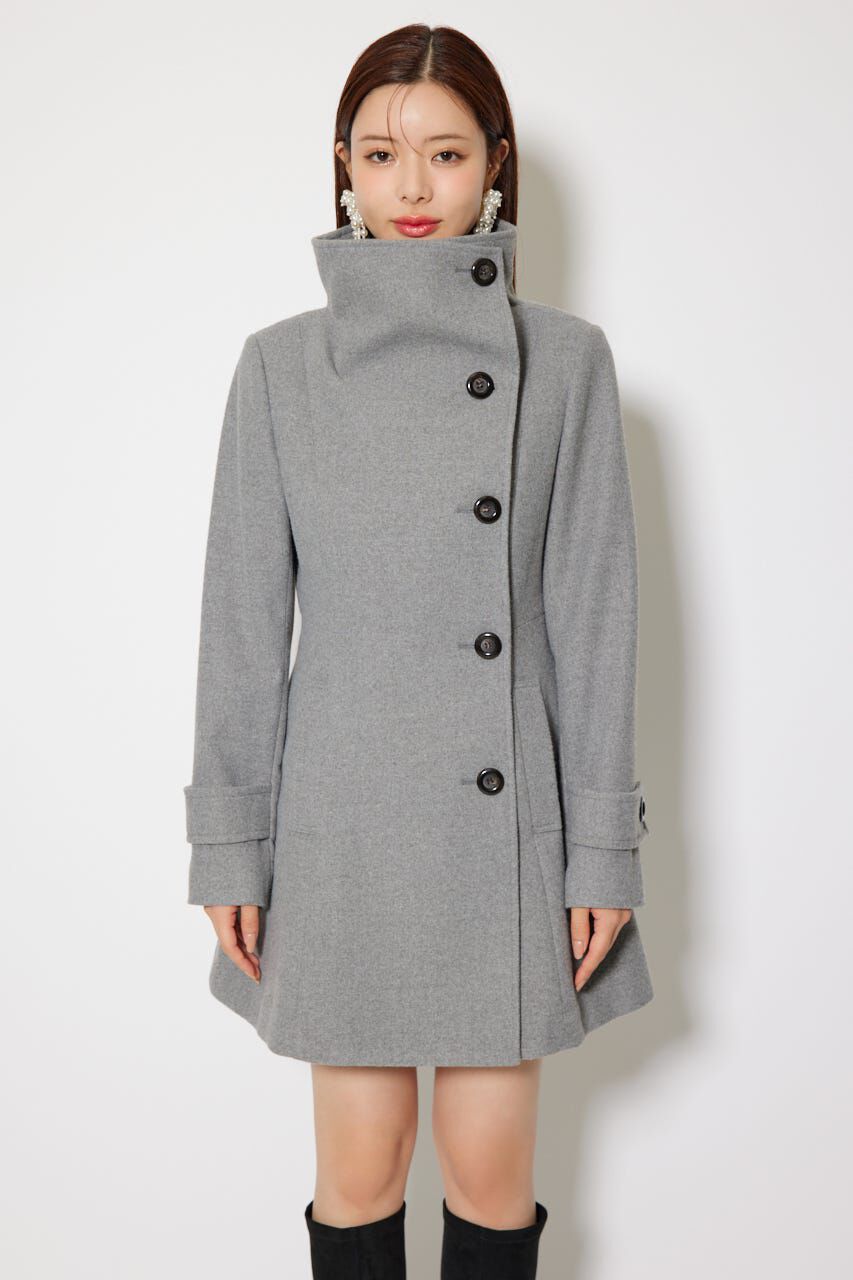 rienda「25オーバーネックシンデレララインミニコート」|その他|