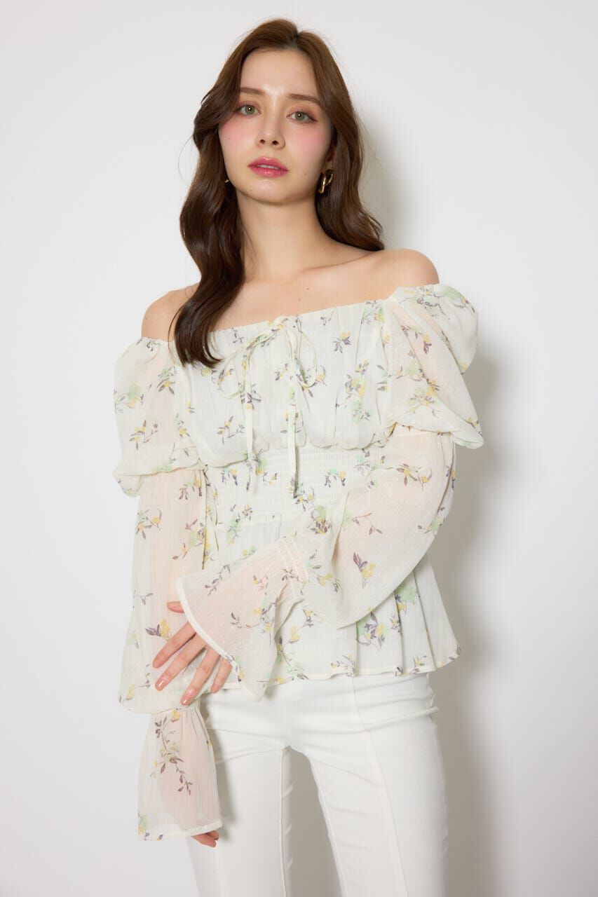 rienda「ボリュームスリーブブラウス」|シャツ・ブラウス|L/YEL1