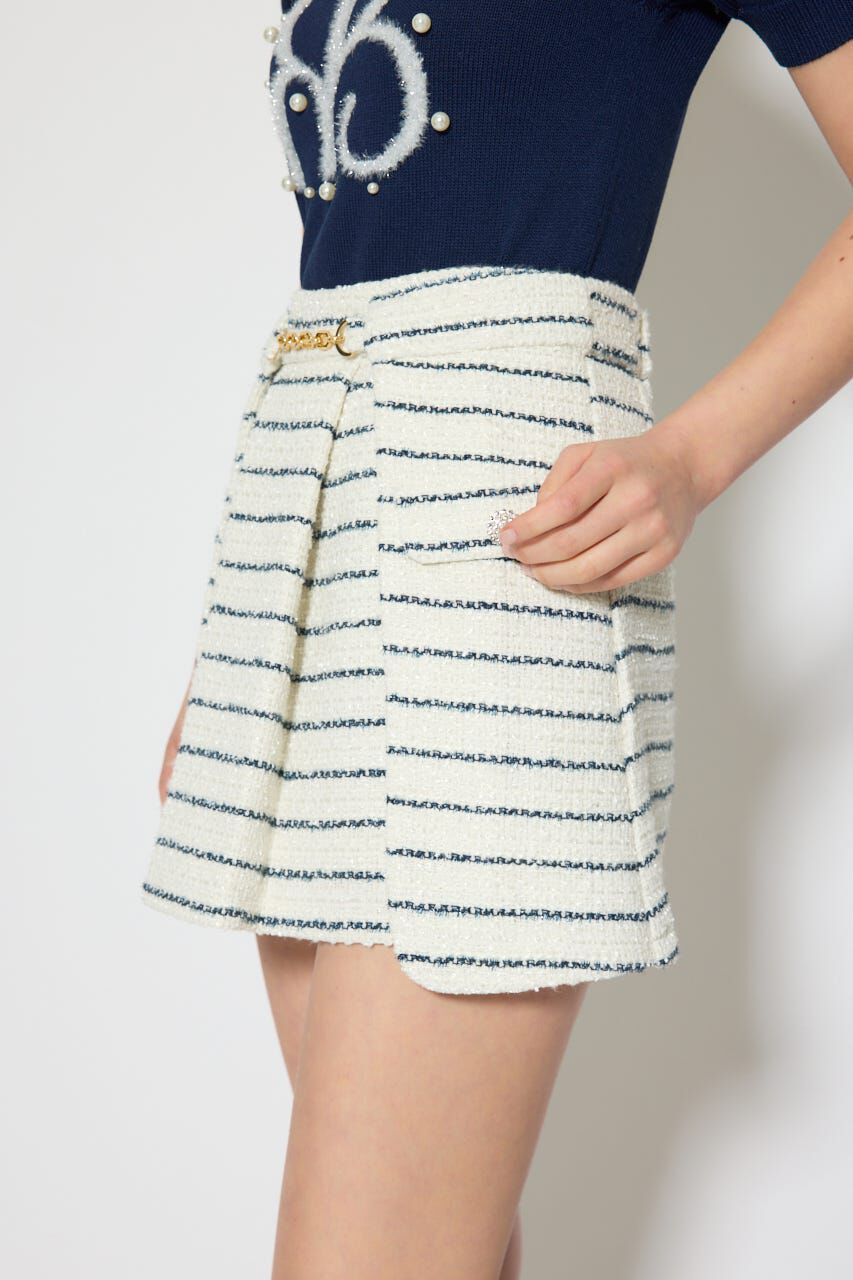 rienda「サイドラップツイードスコートショートパンツ」|その他|