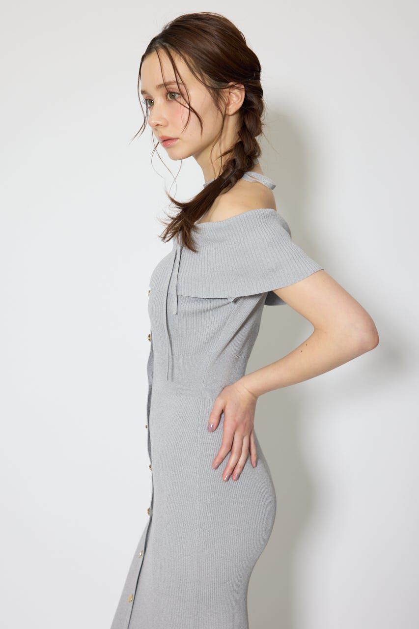 rienda「オフショルダーニットタイトワンピース」|ワンピース|