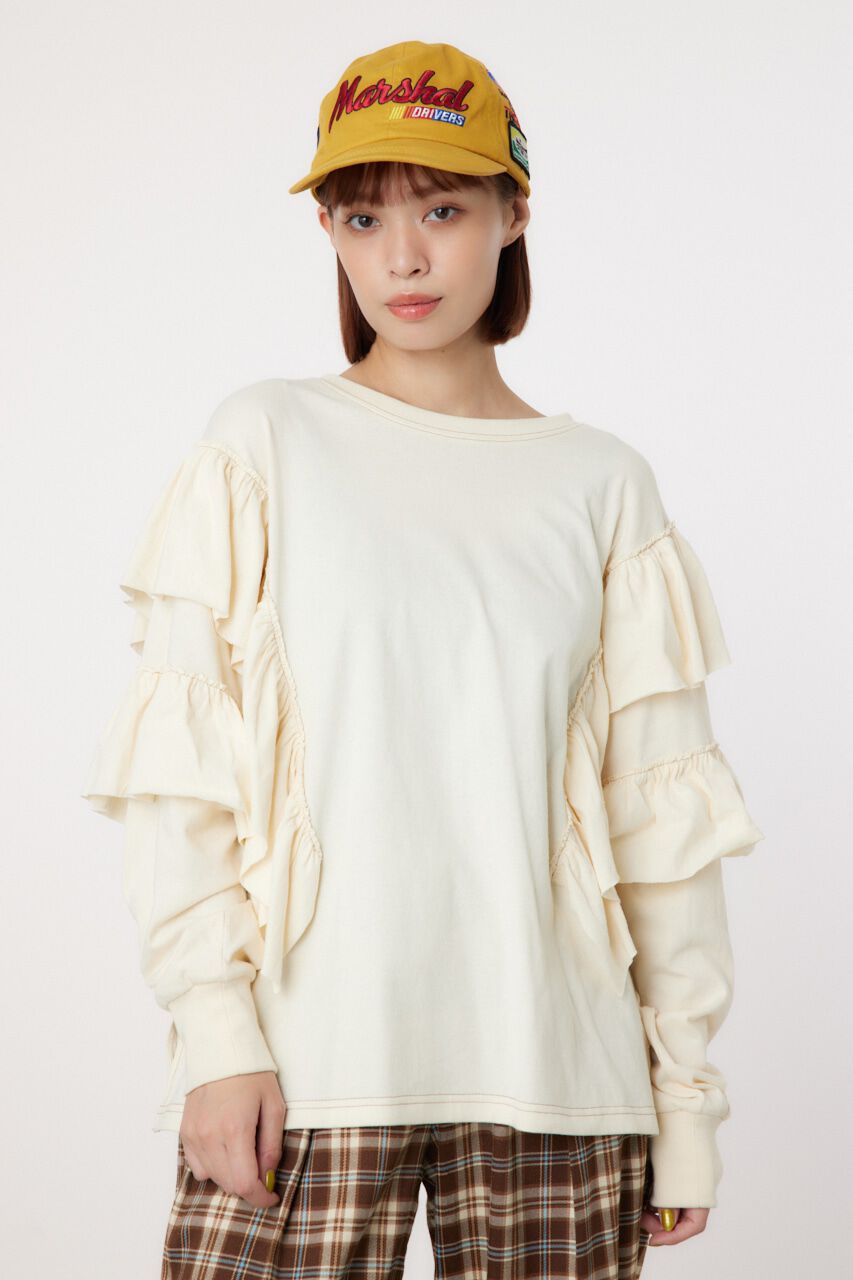 RODEO CROWNS「ステッチフリルトップス」|Tシャツ・カットソー|