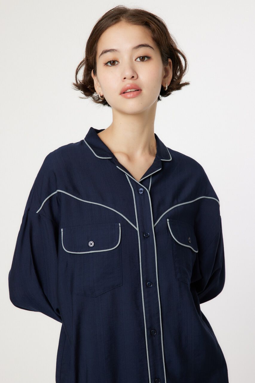 RODEO CROWNS「パイピングウエスタンシャツ」|シャツ・ブラウス|