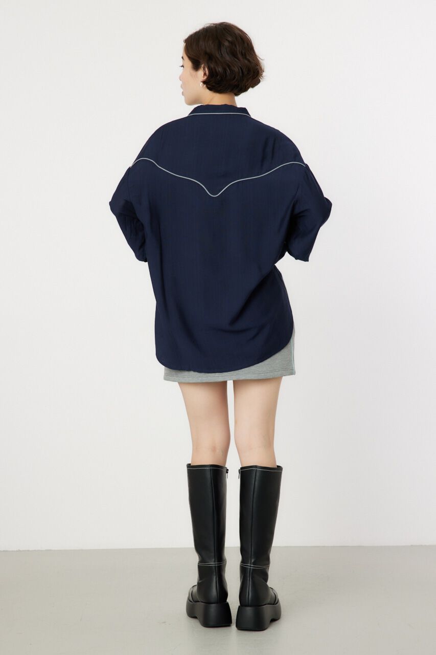 RODEO CROWNS「パイピングウエスタンシャツ」|シャツ・ブラウス|