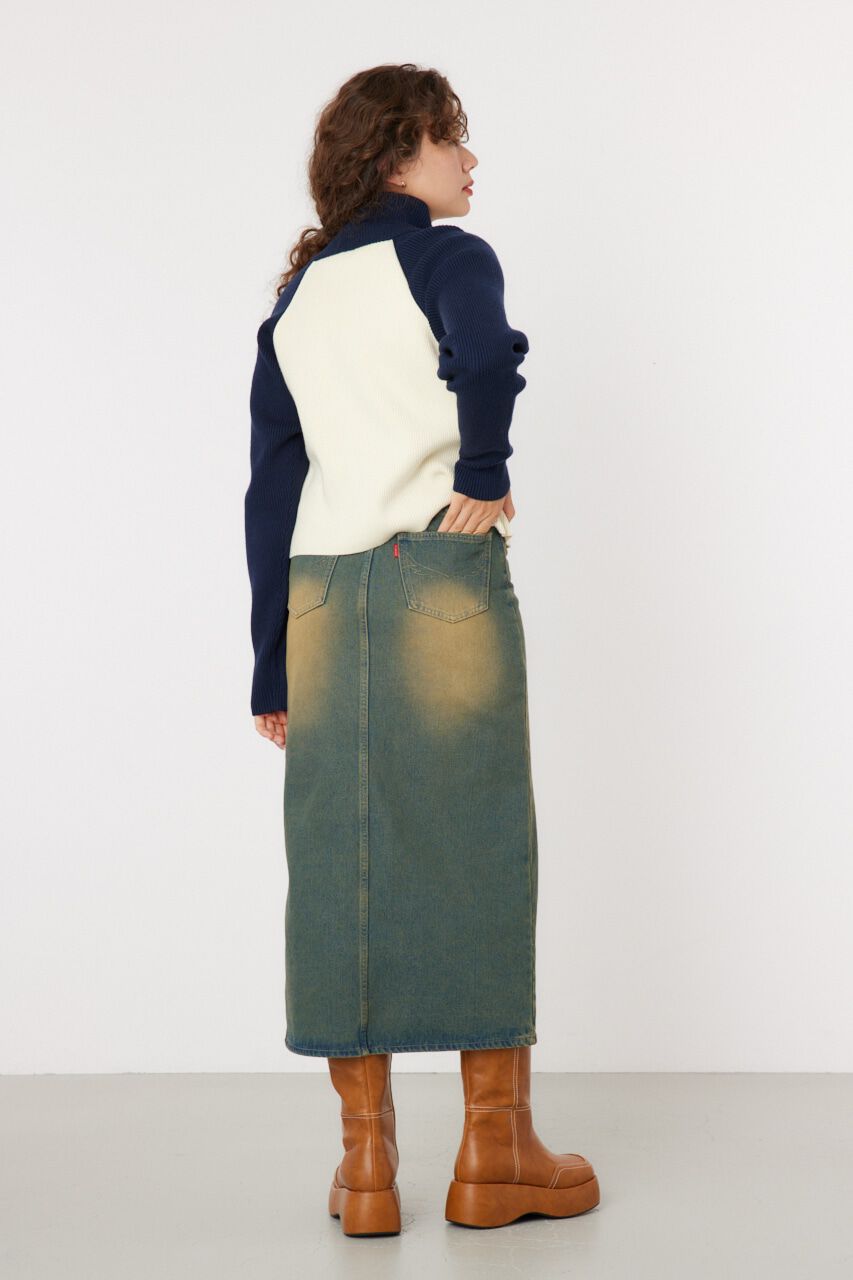 RODEO CROWNS「フロントスリットデニムスカート」|スカート|