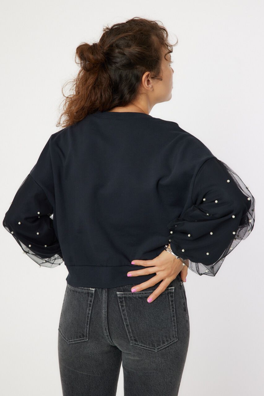 RODEO CROWNS「デコレーションスリーブスウェット」|パーカー|