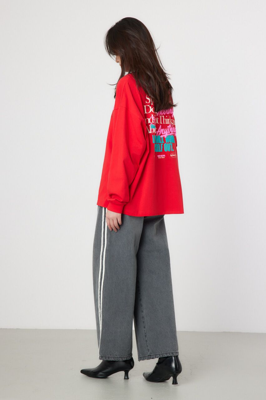 RODEO CROWNS「サイドラインルーズデニム」|デニム|