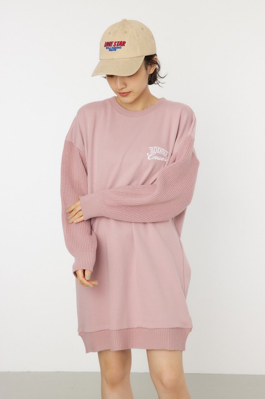 RODEO CROWNS「ドッキングロゴニットワンピース」|ワンピース|