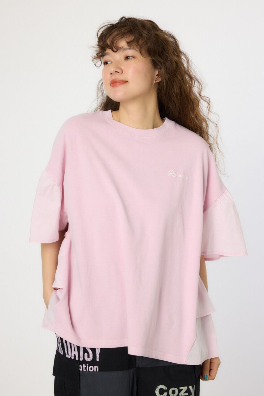 RODEO CROWNS「ピグメントバックフリルトップス」|Tシャツ・カットソー|L/PNK1