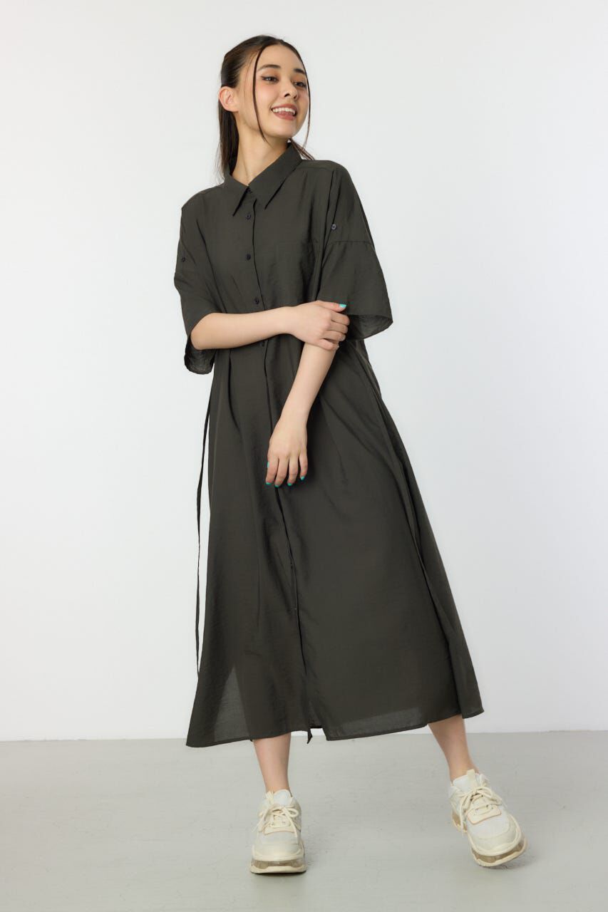 RODEO CROWNS「エアリータッチシャツワンピース」|ワンピース|