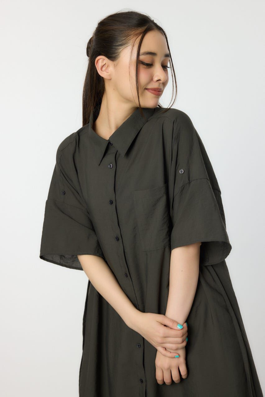 RODEO CROWNS「エアリータッチシャツワンピース」|ワンピース|