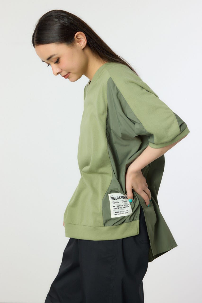 RODEO CROWNS「ドッキング切替ドルマントップス」|Tシャツ・カットソー|