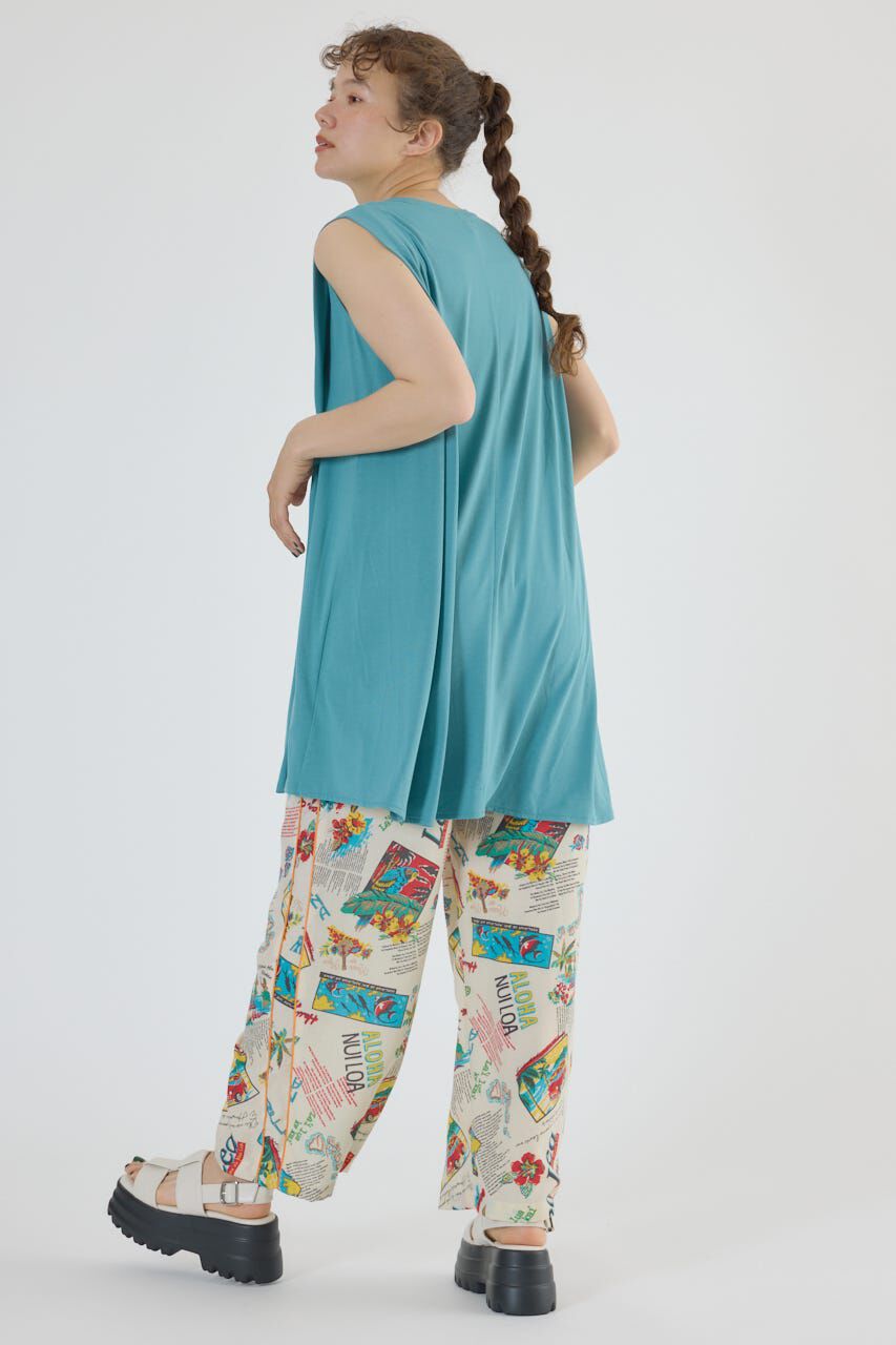 RODEO CROWNS「T/F ノースリーブチュニック」|タンクトップ|