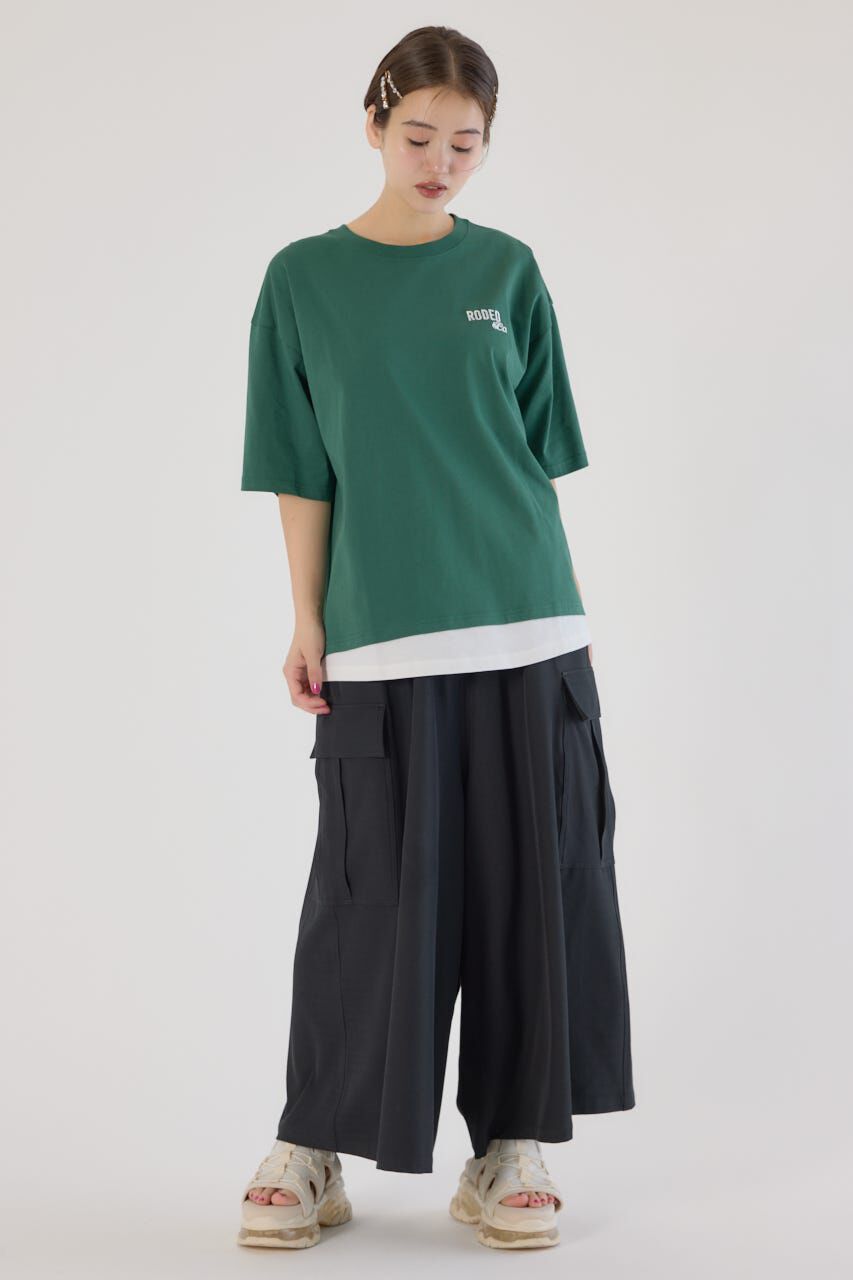 RODEO CROWNS「フェイクレイヤードスクリプトロゴ Tシャツ」|Tシャツ・カットソー|