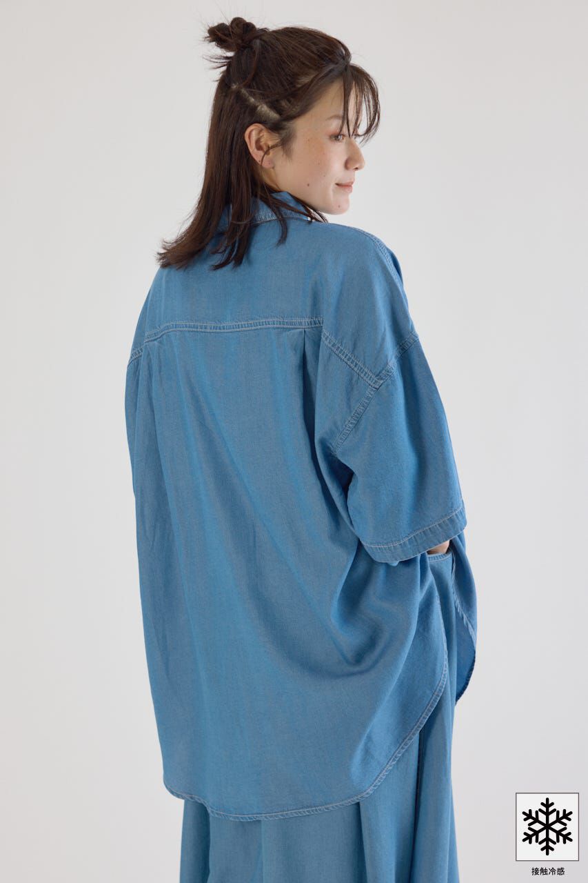 RODEO CROWNS「クールデニムビッグシャツ」|シャツ・ブラウス|