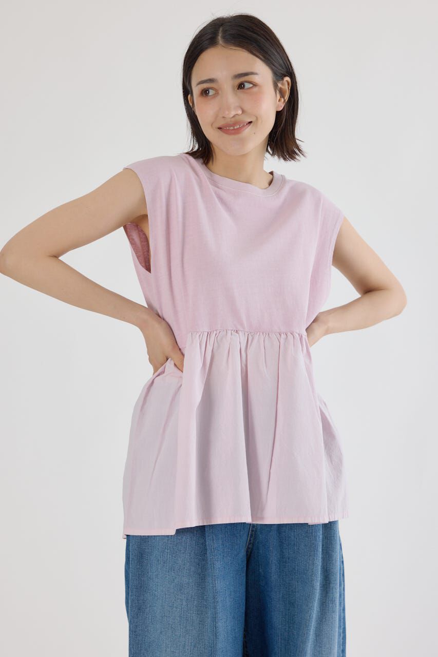 RODEO CROWNS「ピグメント切替フレアタンクトップ」|タンクトップ|