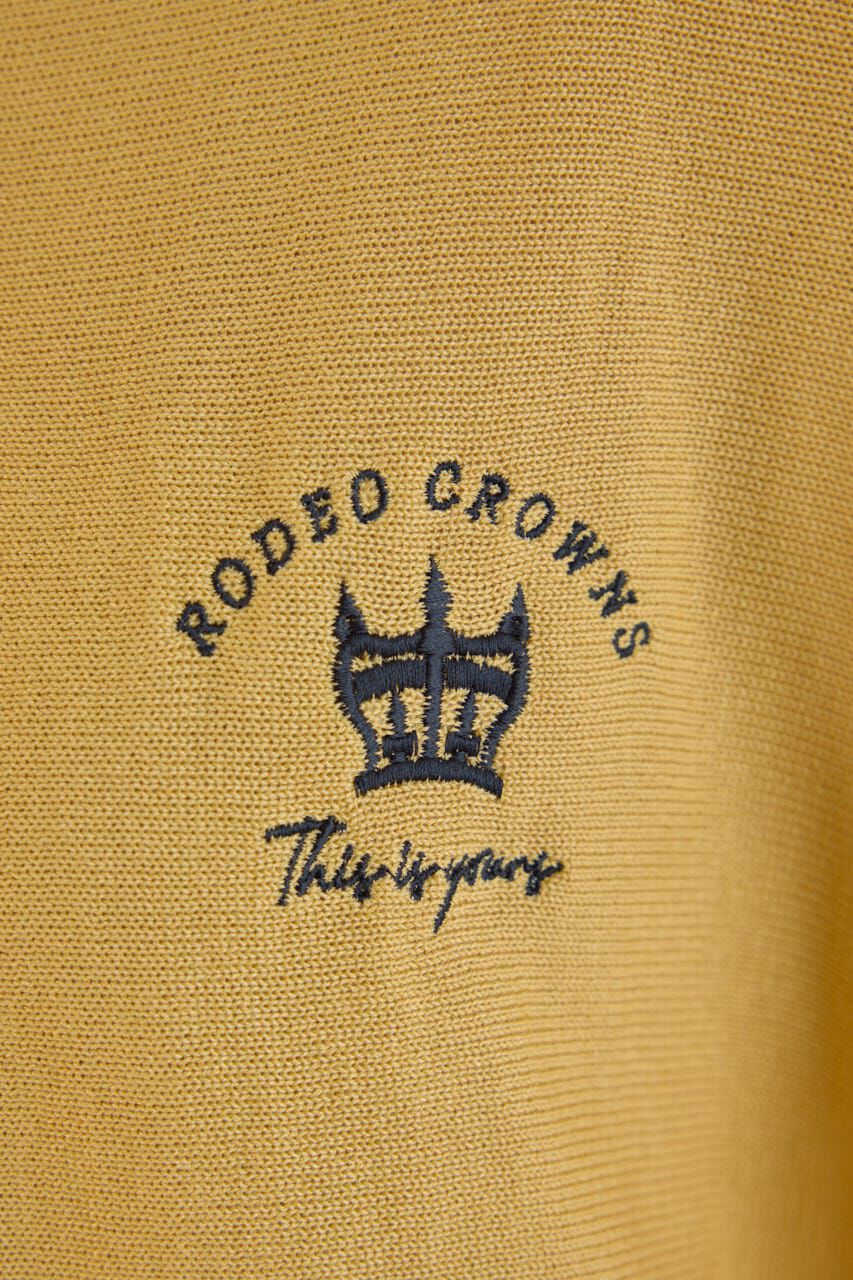 RODEO CROWNS「BIG LOGO5分袖ニットトップス」|ニット・セーター|