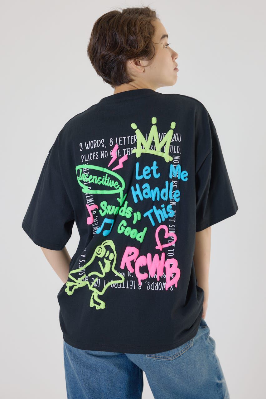 RODEO CROWNS「NEON GRAFFITI Tシャツ」|Tシャツ・カットソー|BLK