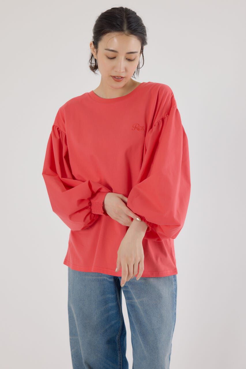 RODEO CROWNS「ドッキングアームバルーントップス」|Tシャツ・カットソー|RED