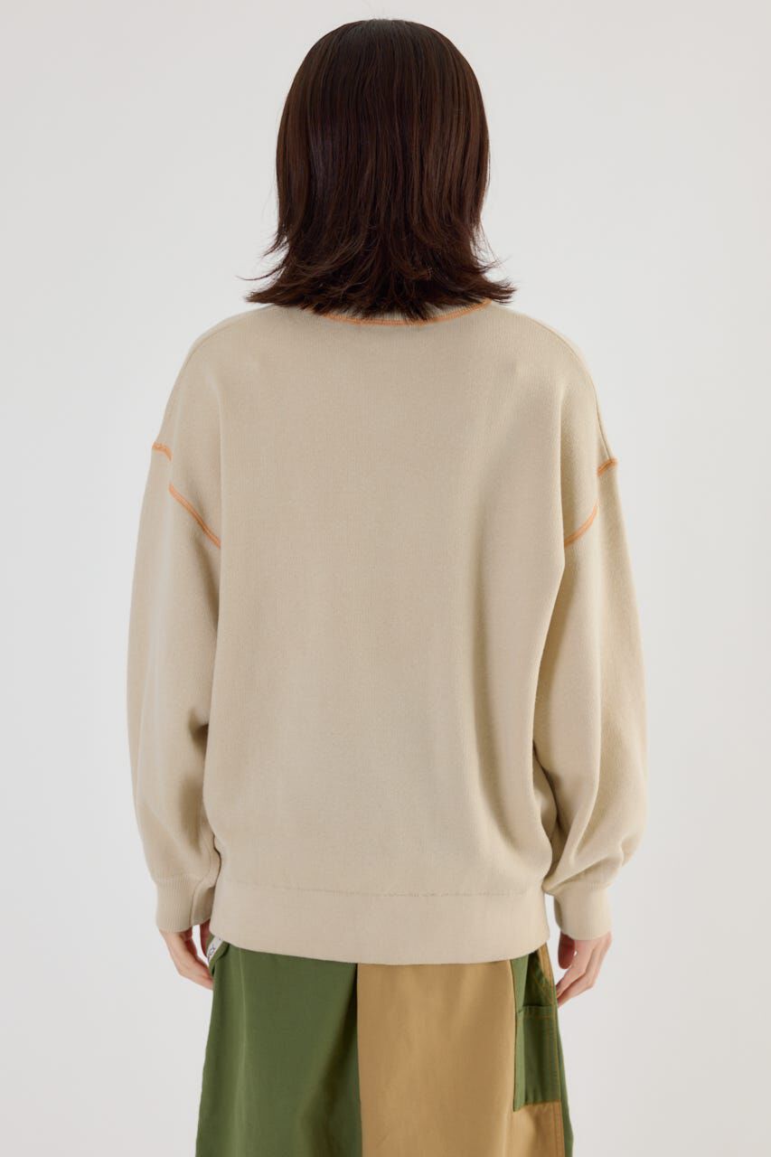 RODEO CROWNS「スウェットライク Vネックトップス」|ニット・セーター|