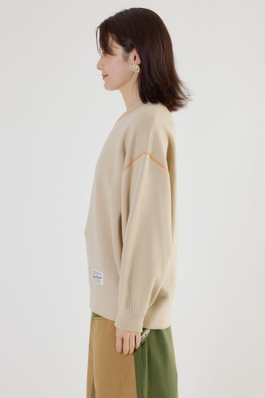 RODEO CROWNS「スウェットライク Vネックトップス」|ニット・セーター|