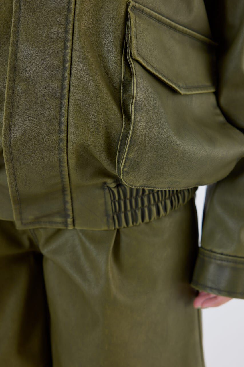 RODEO CROWNS「ヴィンテージフェイクレザーブルゾン」|その他|