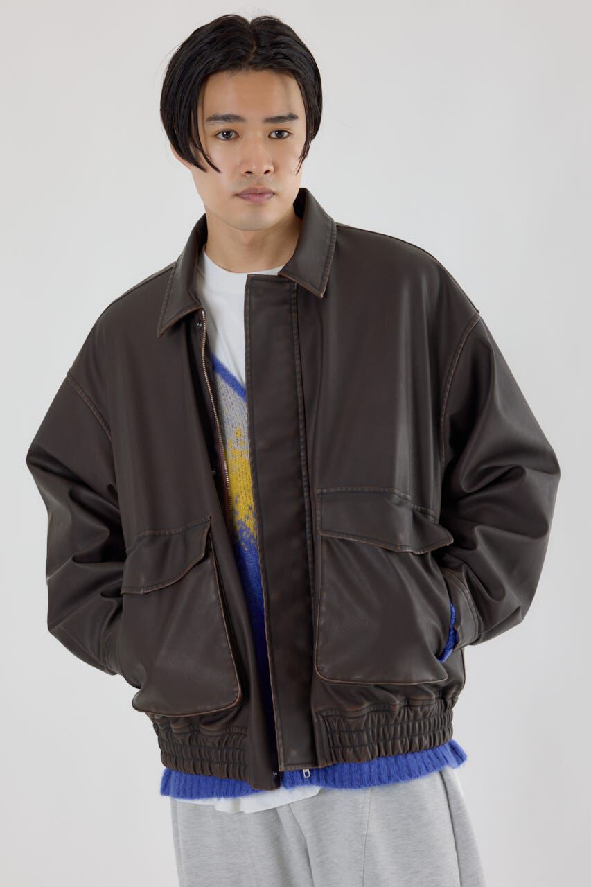 RODEO CROWNS「ヴィンテージフェイクレザーブルゾン」|その他|