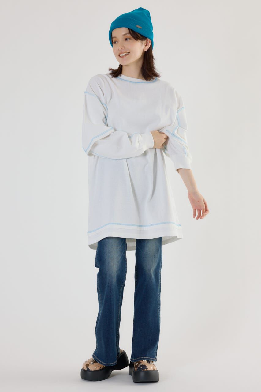 RODEO CROWNS「カラーステッチレイヤードワンピース」|ワンピース|