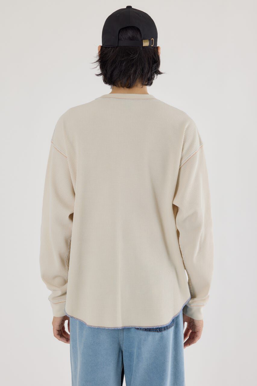 RODEO CROWNS「ピグメントワッフルトップス」|Tシャツ・カットソー|