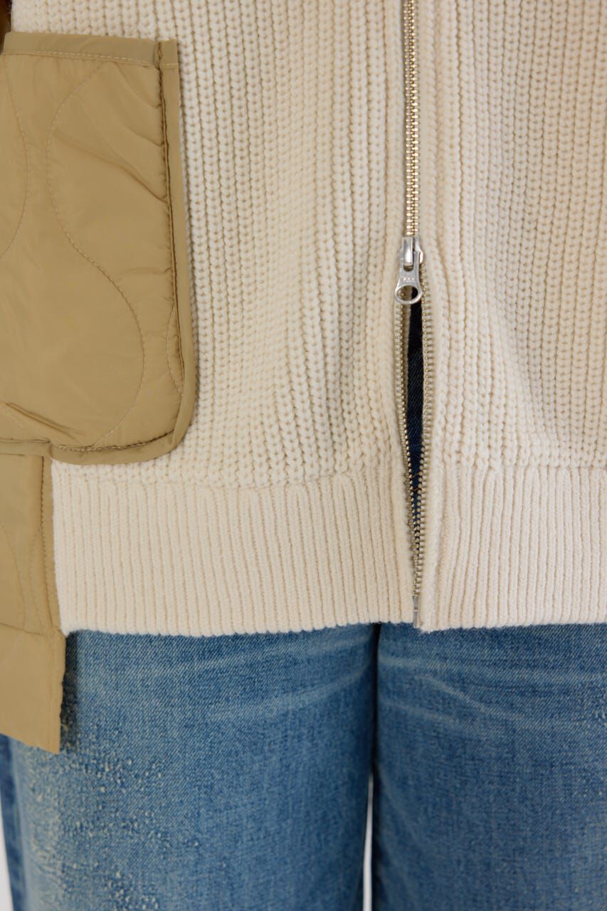 RODEO CROWNS「キルトドッキングニットブルゾン」|カーディガン|