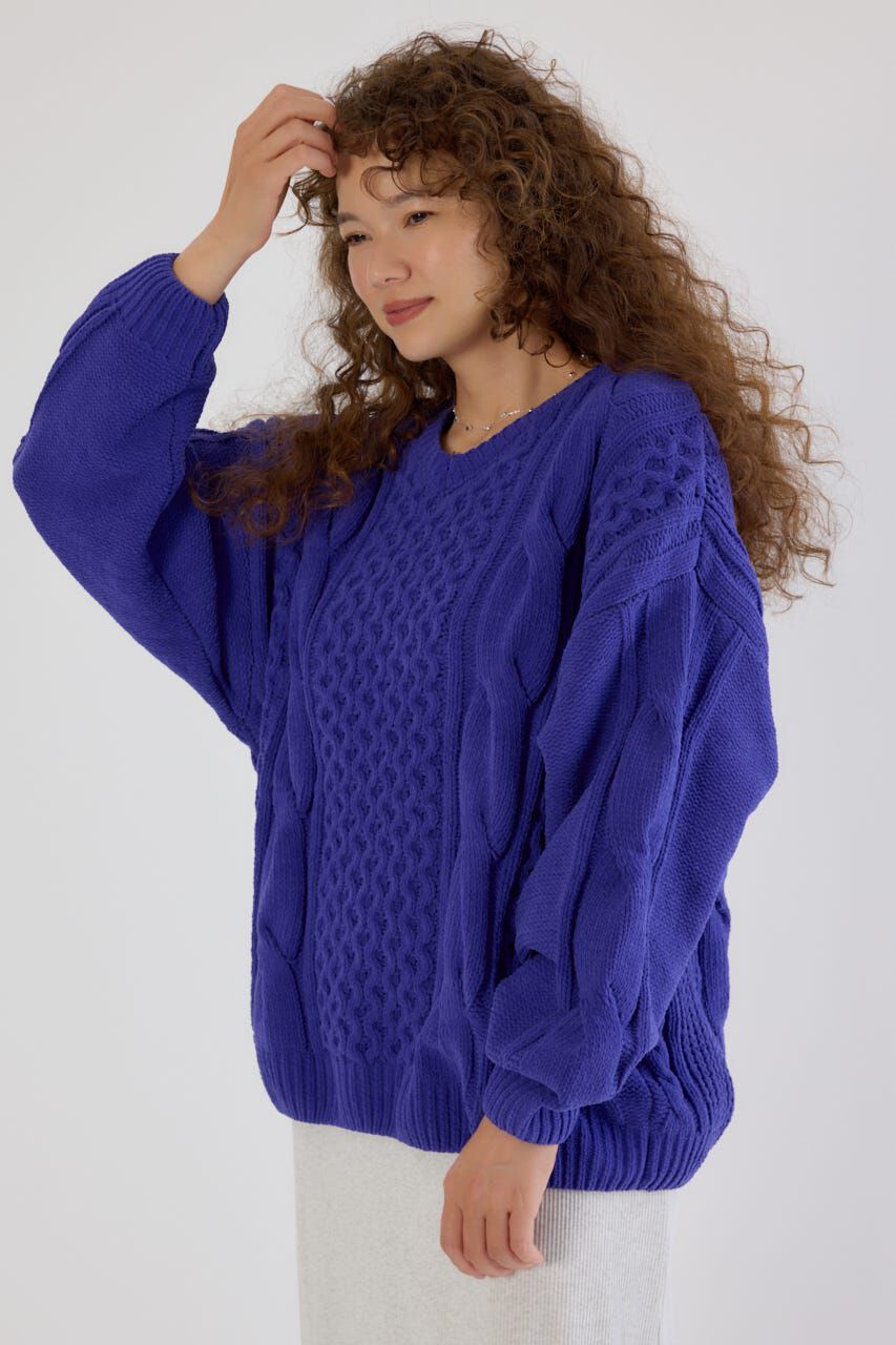 RODEO CROWNS「Vネックモールニットトップス」|ニット・セーター|