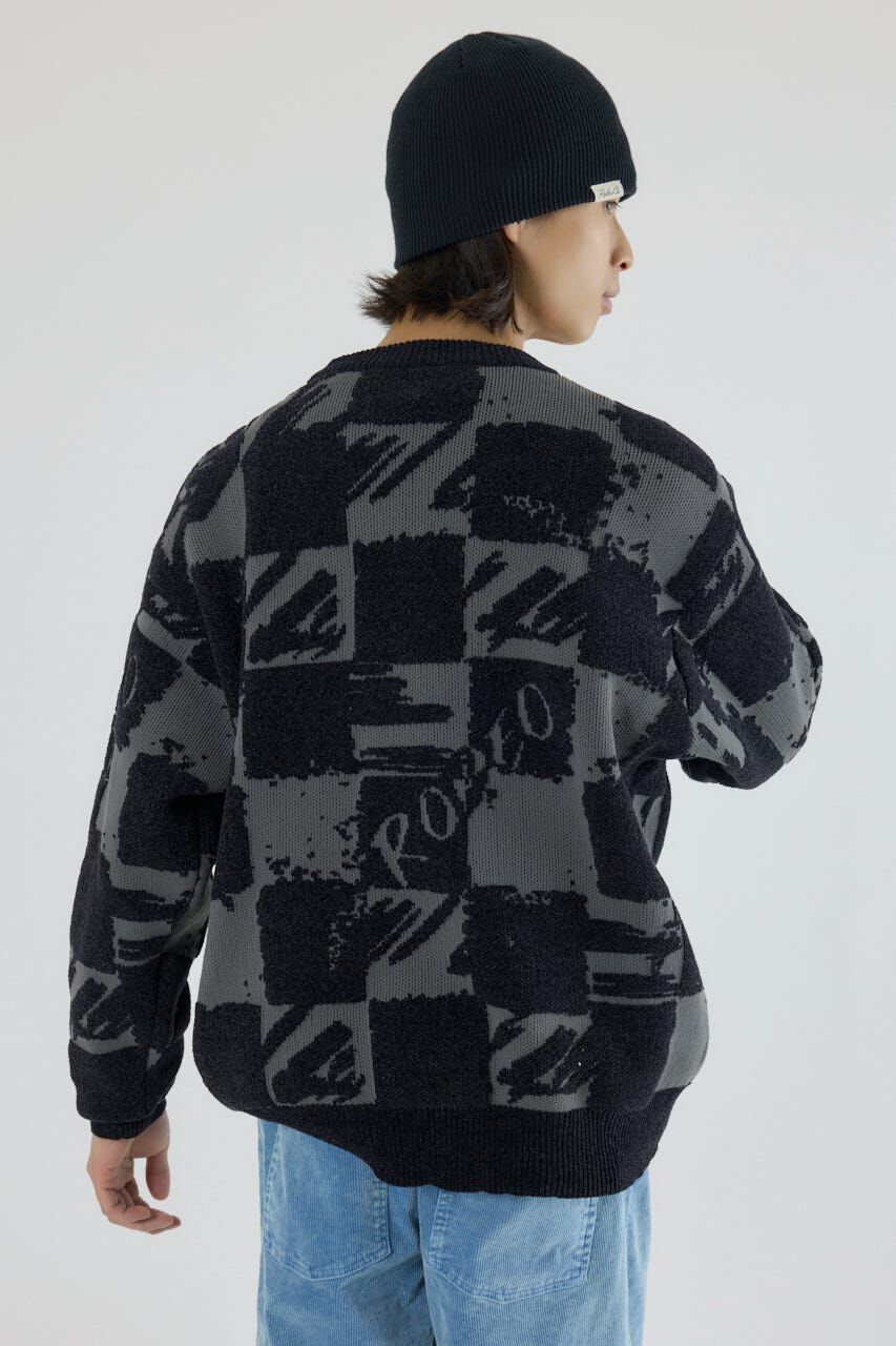 RODEO CROWNS「ブロークンチェックニット」|ニット・セーター|