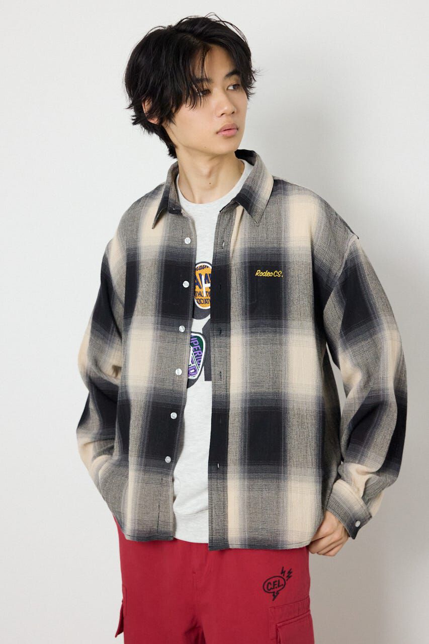 RODEO CROWNS「スカシオンブレーチェックシャツ」|シャツ・ブラウス|