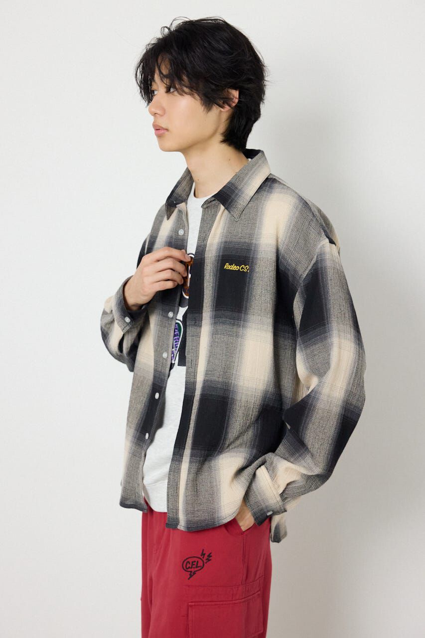 RODEO CROWNS「スカシオンブレーチェックシャツ」|シャツ・ブラウス|