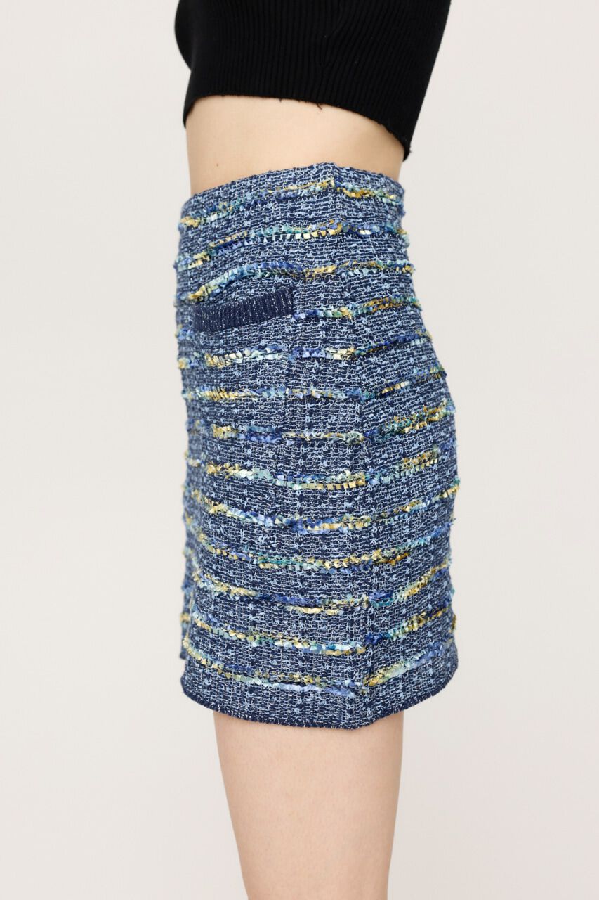 SLY「KNIT TWEED ショートスカート」|スカート|