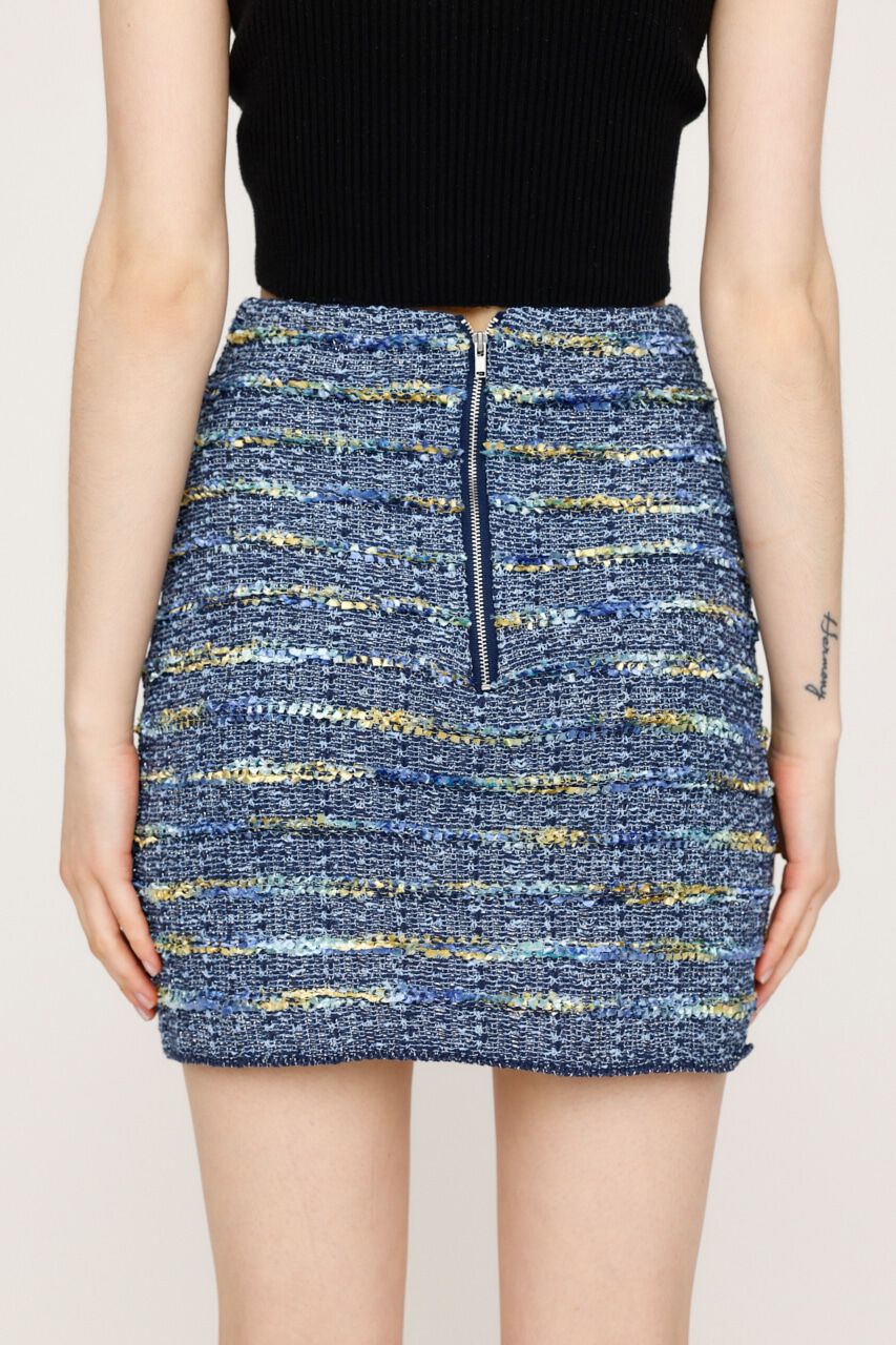 SLY「KNIT TWEED ショートスカート」|スカート|