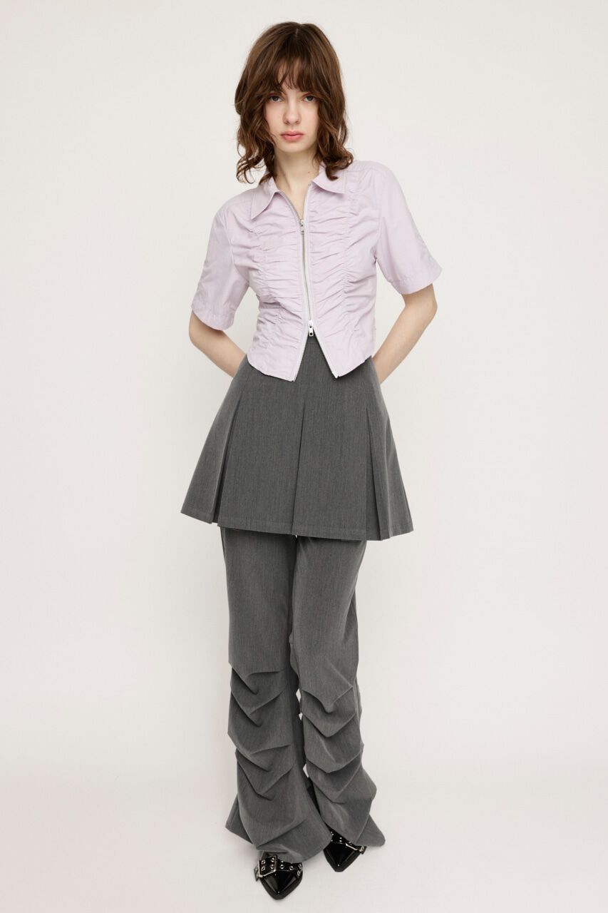 SLY「FRONT ZIP BACK OPEN ブラウス」|シャツ・ブラウス|