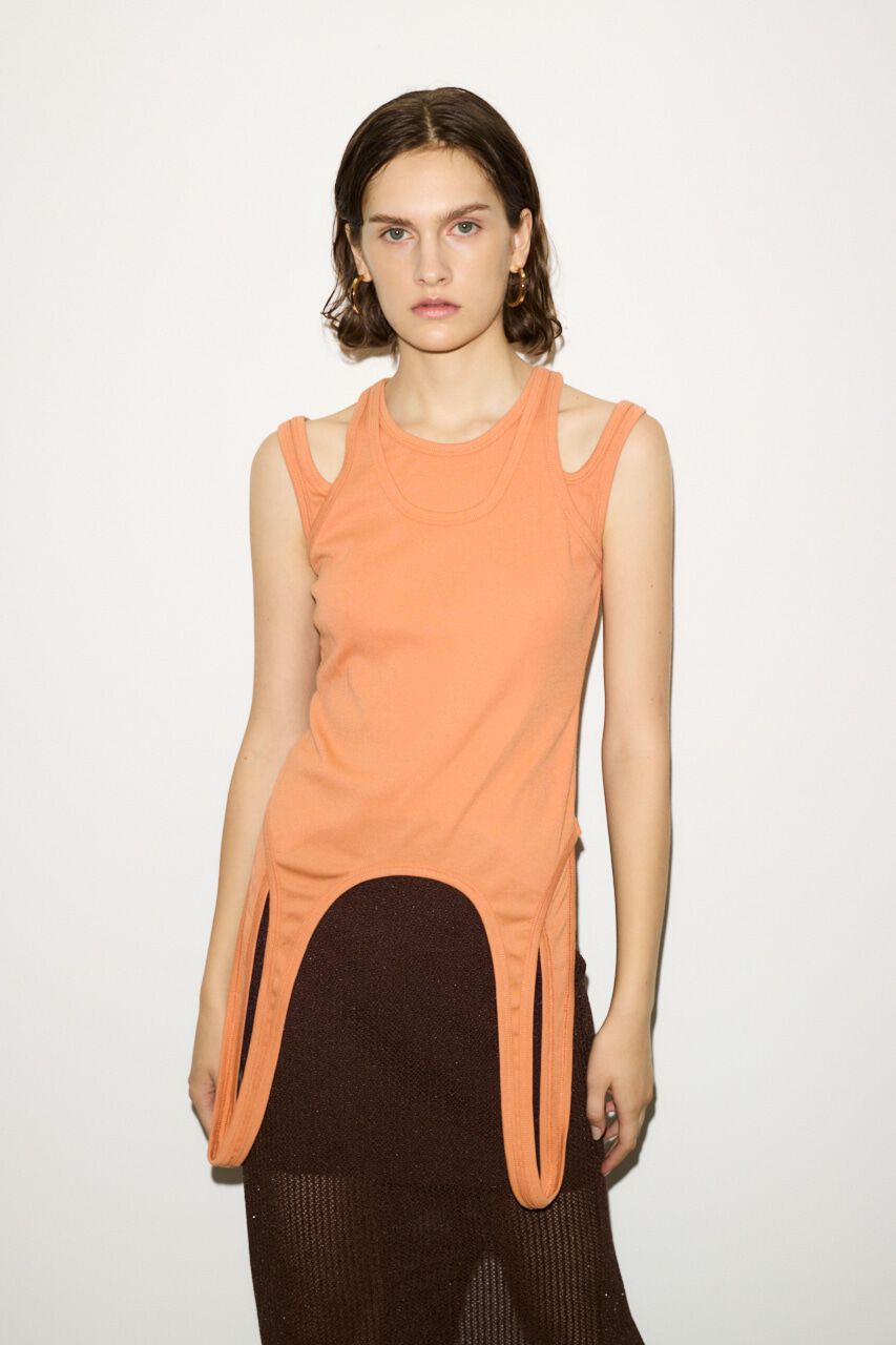 SLY「LAYERED HOLE TANK トップス」|タンクトップ|