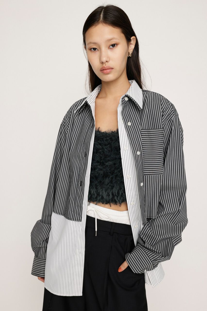 SLY「LAYERED STRIPE 2P シャツ」|シャツ・ブラウス|